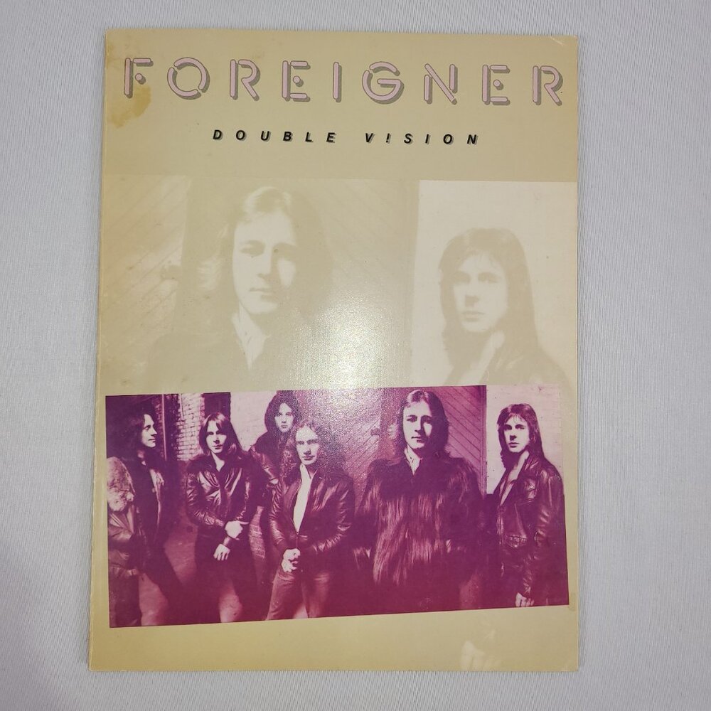 Foreigner Double Vision 1978 Guitar Songbook Vintage Lyric Sheet Music Song Book